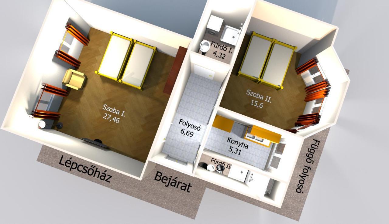 Dozsa Apartman Seghedin Exterior foto